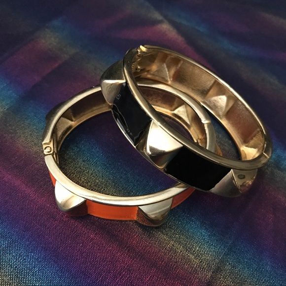 Jewelry - Spike Orange and Black Bracelets